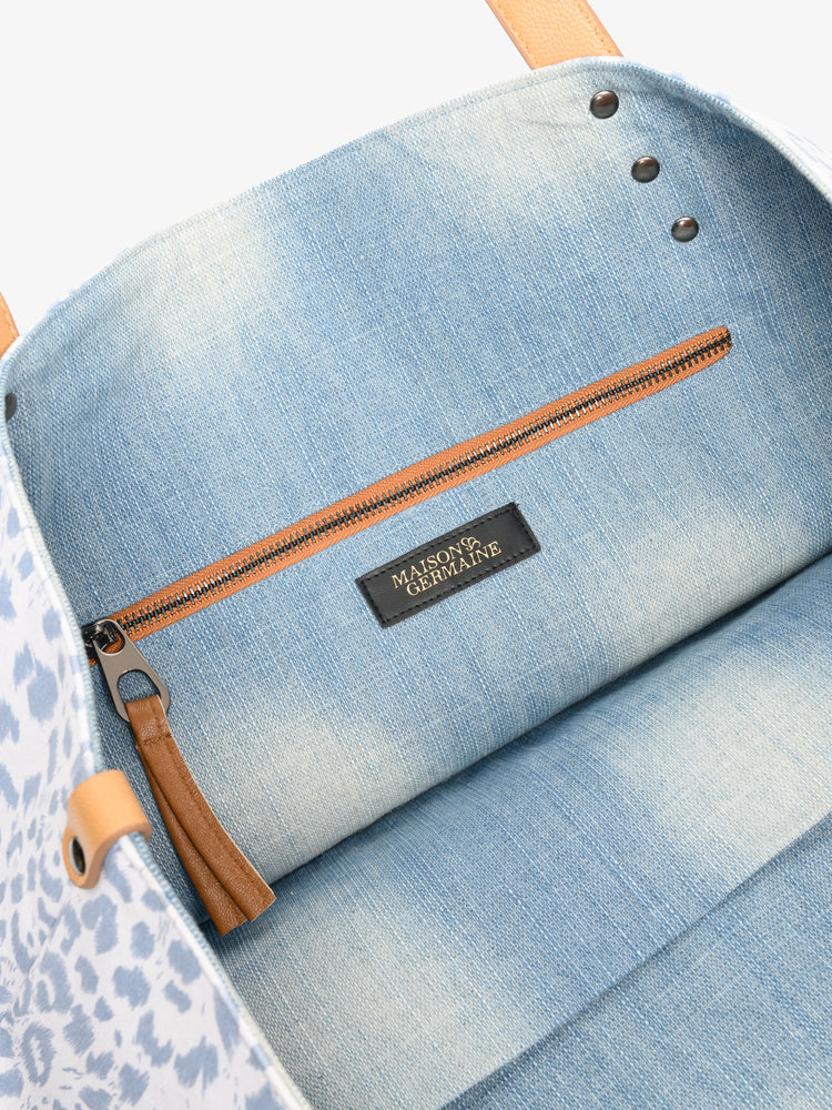 Bella Leo Blue Tote Bag