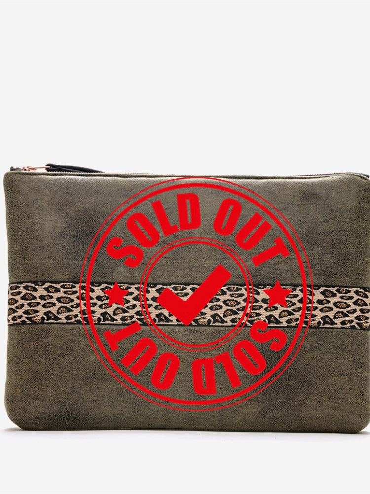 Martha Khaki Laptop Pouch