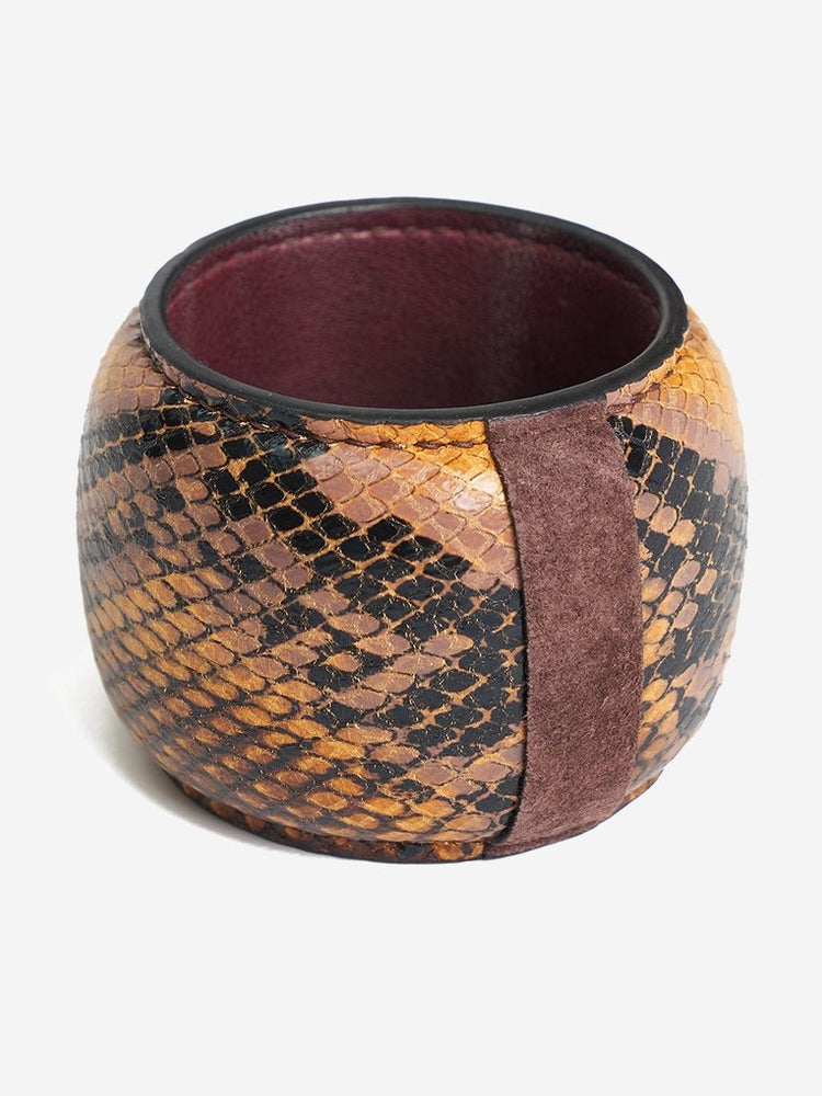 Maasai Python Cuff Yellow
