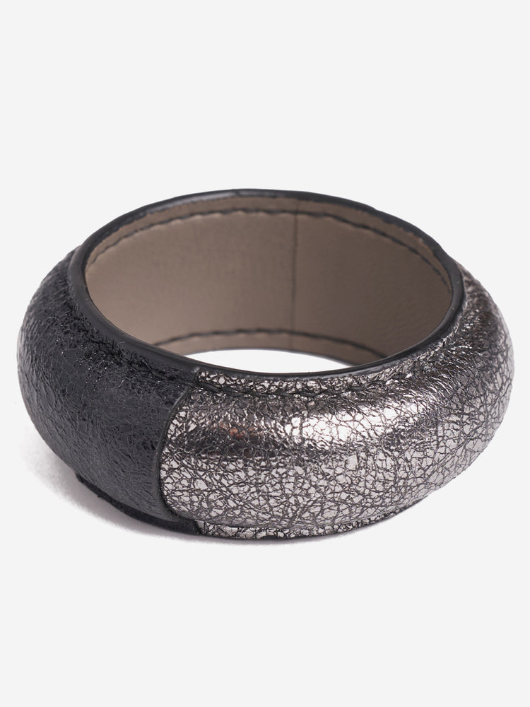 Swahili Black / Silver Bangle