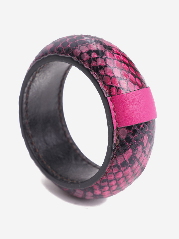 Pink Python Swahili Bangle