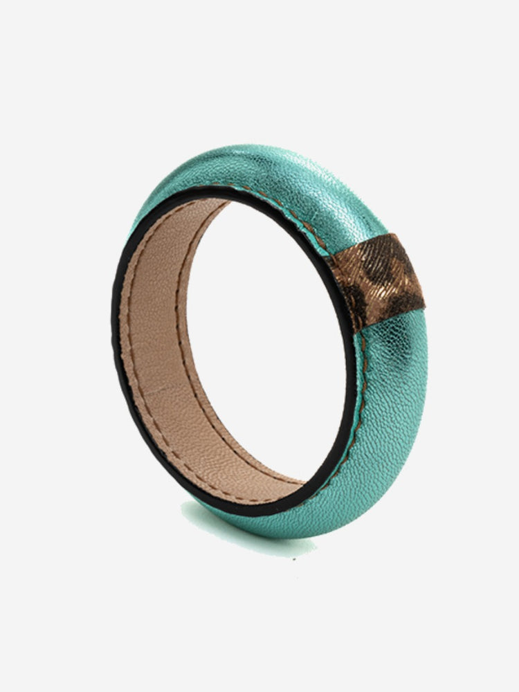 Bantu Glazed-Cyan Bangle