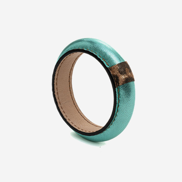 Bantu Glazed-Cyan Bangle