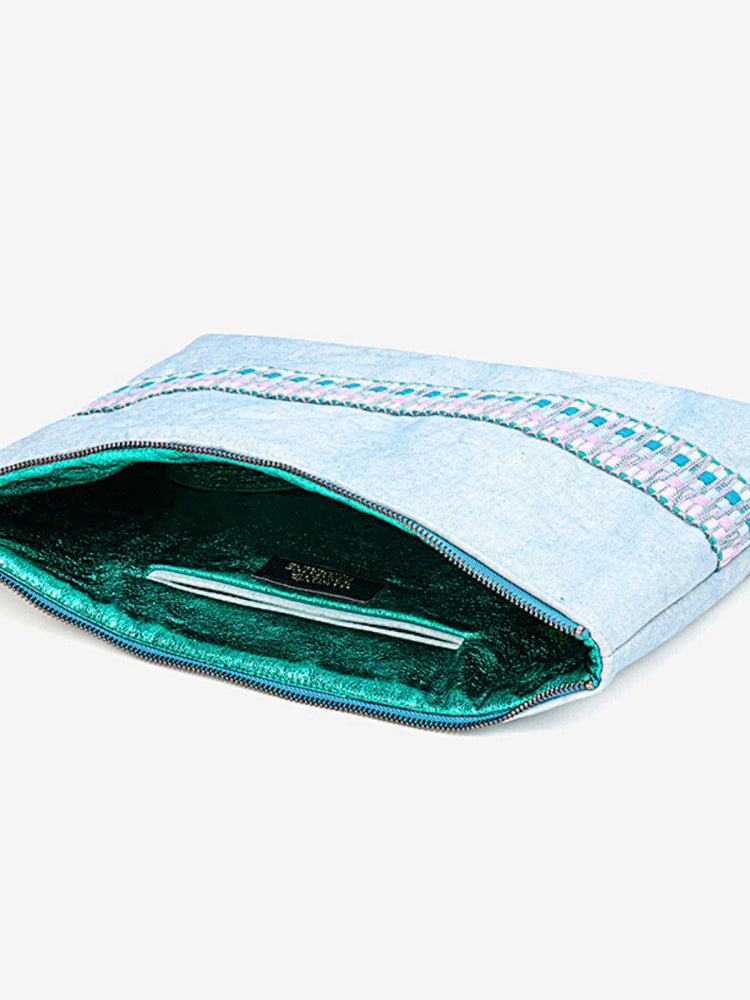 Marcelle Cyan Computer Pouch