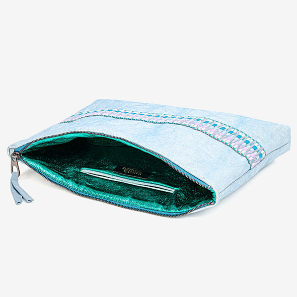 Marcelle Cyan Computer Pouch