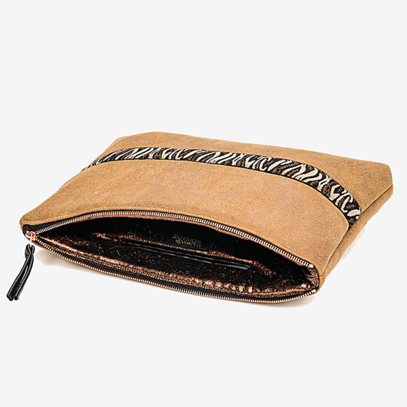 Martha Beige Laptop Pouch