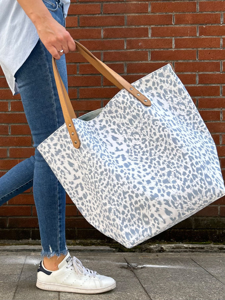 Bella Leo Blue Tote Bag