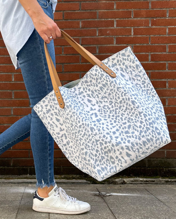 Bella Leo Blue Tote Bag
