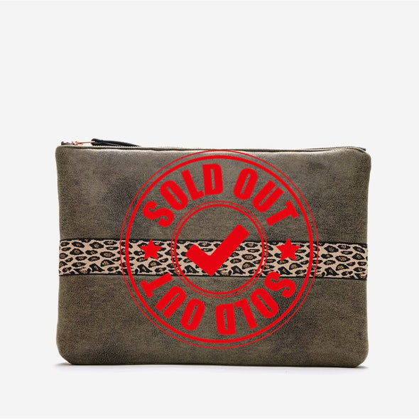 Martha Khaki Laptop Pouch