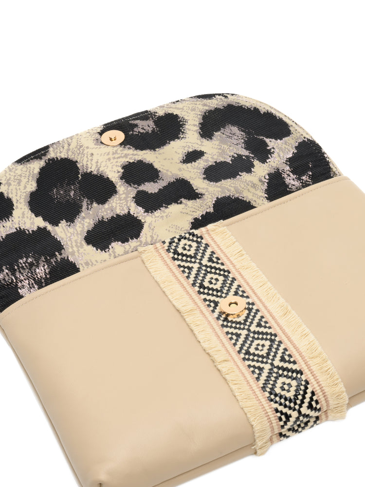 Odette Beige Clutch