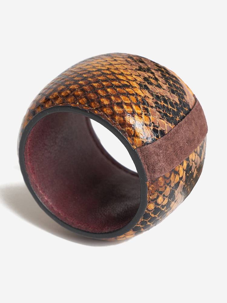 Manchette Maasai Python Jaune