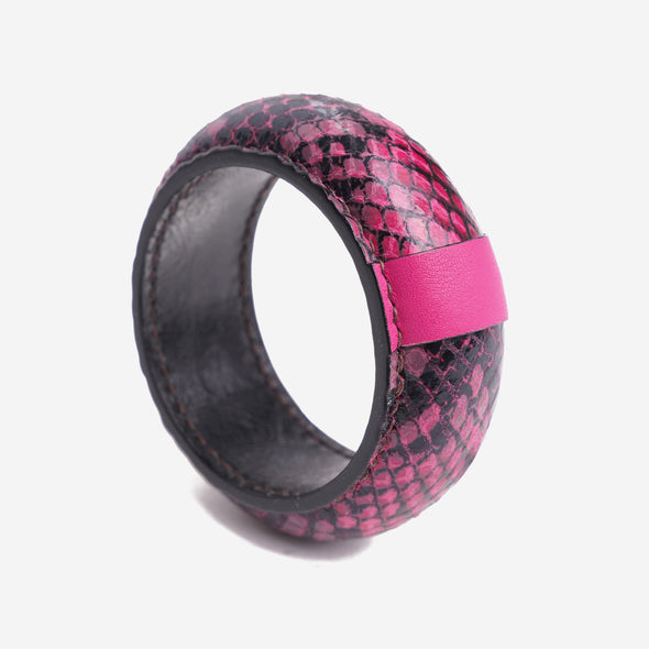 Pink Python Swahili Bangle