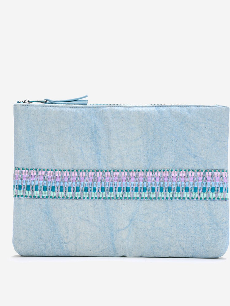 Pochette Ordinateur Marthe Cyan