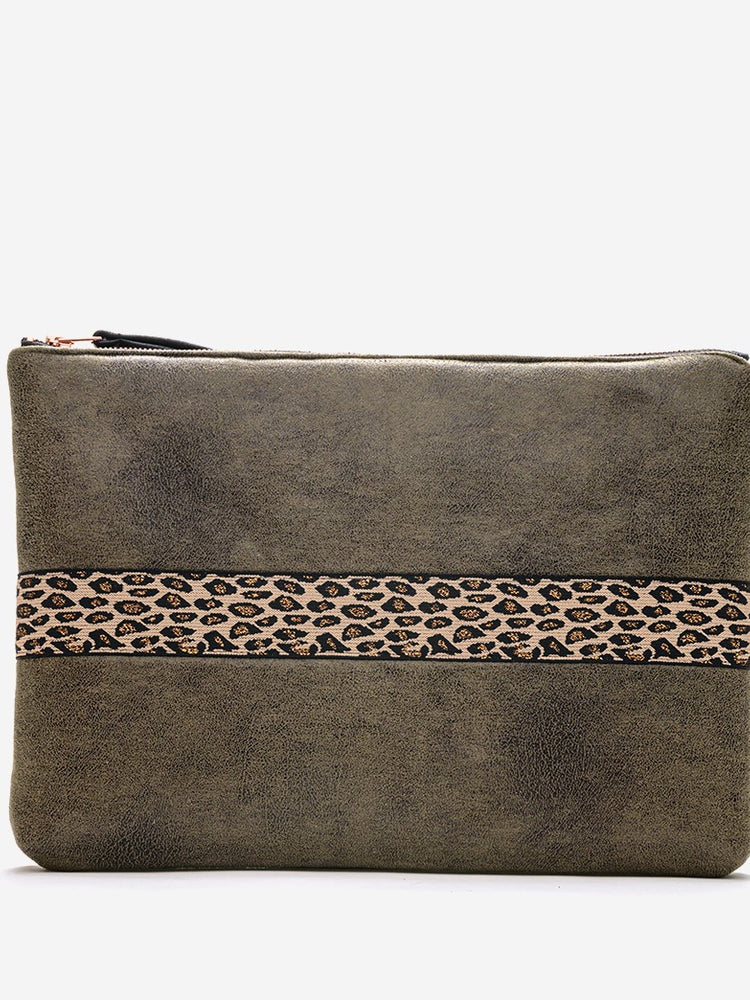 Martha Khaki Laptop Pouch